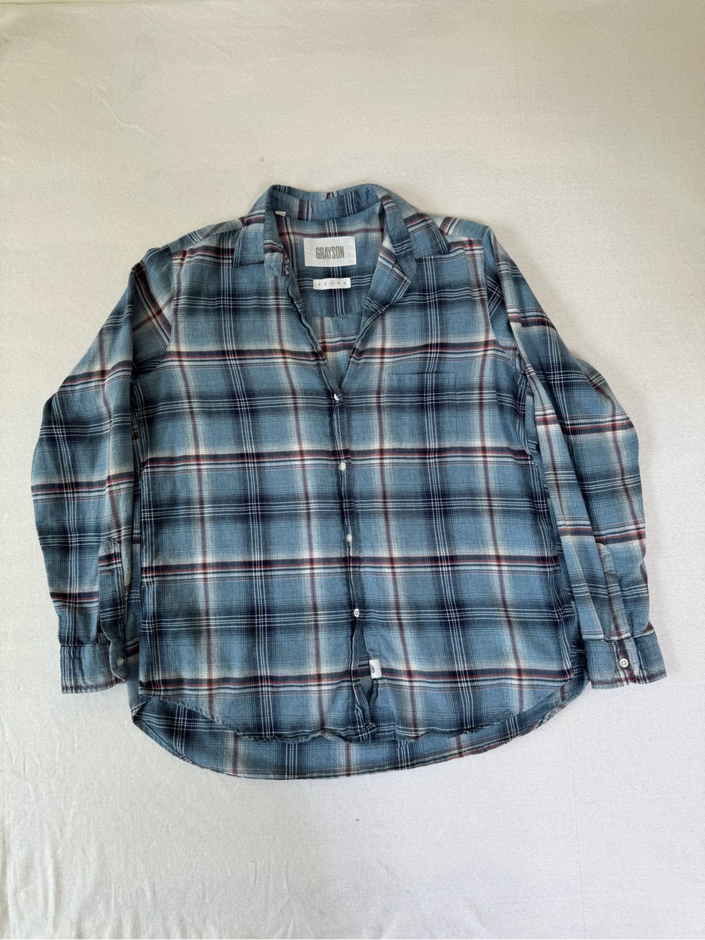 Grayson The Hero Cotton Plaid Button Down Shirt